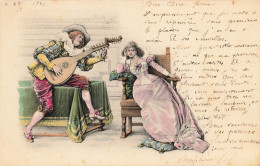 Illustrateur Illustration Landry Romantisme Serenade Mandoline Musique - Andere & Zonder Classificatie