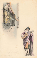 Illustrateur Illustration Landry Romantisme Serenade Au Balcon Guitare Musique - Altri & Non Classificati