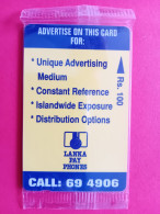 SRI LANKA GPT Rs 100 Advertise On This Card 4SRLA MINT NEUVE (TS0320 - Sri Lanka (Ceylon)