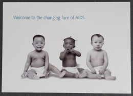 Carte Postale - Welcome To The Changing Face Of AIDS (3 Bébés - Campagne Anti Sida) - Salute