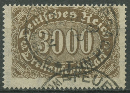 Deutsches Reich 1922/23 Ziffern Im Queroval, Queroffset 254 B Gestempelt Geprüft - Usati