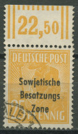 SBZ Allg. Ausgabe 1948 Freimarke Mit Oberrand Walze 191 W OR Gestempelt - Altri & Non Classificati