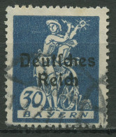 Deutsches Reich 1920 Bayern-Abschiedsserie Mit Aufdruck 123 Gestempelt Geprüft - Oblitérés