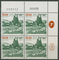 Israel 1978 Landschaften Rosh Pinna 765 X Plattenblock Postfrisch (C61728) - Neufs (sans Tabs)