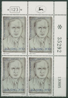 Israel 1985 Leon Yehuda Recanati 1014 Plattenblock Postfrisch (C61807) - Nuevos (sin Tab)