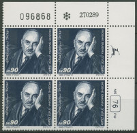 Israel 1989 Jurist Moshe Smoira 1125 Plattenblock Postfrisch (C61859) - Ungebraucht (ohne Tabs)