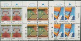 Israel 1985 Sport Makkabiade 1004/06 Plattenblock Postfrisch (C61802) - Ongebruikt (zonder Tabs)