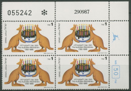 Israel 1988 Kolonie Australien Känguruhs 1083 Plattenblock Postfrisch (C61840) - Ongebruikt (zonder Tabs)