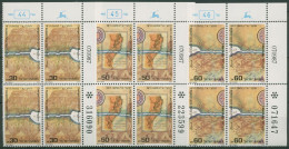 Israel 1987 Heiliges Land Erforschung 1074/76 Plattenblock Postfrisch (C61838) - Unused Stamps (without Tabs)