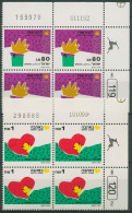 Israel 1992 Grußmarken 1165/66 I Plattenblock Postfrisch (C61879) - Unused Stamps (without Tabs)