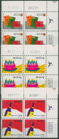 Israel 1991 Grußmarken 1184/86 P-streifen Links Plattenblock Postfrisch (C61889) - Ungebraucht (ohne Tabs)