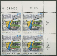 Israel 1996 100 Jahre Siedlung Metulla 1367 Plattenblock Postfrisch (C61595) - Nuevos (sin Tab)