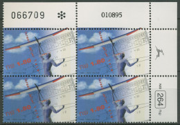 Israel 1995 Tag D.Briefmarke Modellflugzeug 1351 Plattenblock Postfrisch(C61952) - Neufs (sans Tabs)