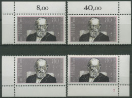 Bund 1988 Dichter Theodor Storm 1371 Alle 4 Ecken Postfrisch (E1688) - Nuovi