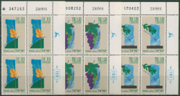 Israel 1993 Festtage Nahrungsmittel 1274/76 Plattenblock Postfrisch (C61987) - Unused Stamps (without Tabs)