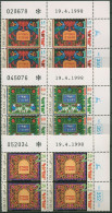Israel 1998 Jüdische Festtage Vorhänge 1487/89 Plattenblock Postfrisch (C62001) - Unused Stamps (without Tabs)