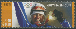 Estland 2006 Olympia Turin Medaillengewinnerin Kristina Smigun 548 Postfrisch - Estonia