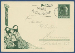 Dt. Reich 1938 Erntedanktag Sonderpostkarte P 273 Gebraucht (X40905) - Altri & Non Classificati