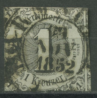 Thurn Und Taxis 1852/58 1 Kreuzer 7 A Gestempelt - Autres & Non Classés