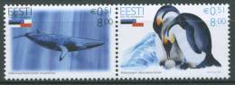 Estland 2006 Freundschaft Mit Chile Tiere Pinguin, Wal 568/69 ZD Postfrisch - Estland