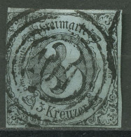 Thurn Und Taxis 1853 3 Kreuzer 12 A Gestempelt - Sonstige & Ohne Zuordnung