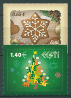 Estland 2016 Weihnachten Lebkuchen Weihnachtsbaum 877/78 Postfrisch, Mit Duft - Estland