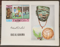 Ras Al Chaima Einzelblöcke 354-359 B Postfrisch Fußball #GC901 - Autres & Non Classés