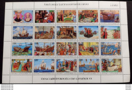 D19024  Colombus - Colón - Discovery Of America - Ships - Sheetlet 1992 - MNH - 3,35 - Christoffel Columbus