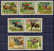 Chevaux Guinée Equatoriale 1972 (6) Yvert N° 21 Et PA 7 Neuf ** MNH - Horses