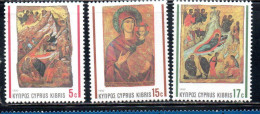 CYPRUS CIPRUS CIPRO 1990 CHRISTMAS NATALE NOEL WEIHNACHTEN NAVIDAD COMPLETE SET SERIE COMPLETA MNH - Ungebraucht