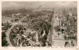 13364048 New_York_City Bird_s Eye View Of Central Park And Fifth Avenue - Sonstige & Ohne Zuordnung