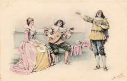 Illustrateur Illustration Landry Romantisme Serenade Guitare Mandoline Musique Chant Chanteur - Altri & Non Classificati