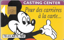 CARTE-PUBLIC-F202-120U-GEM-11/91-MICKEY-EURODISNEY-V° B1B18H-UTILISE-TBE - 1991