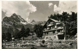 13360114 Braunwald GL Pension Friedheim Mit Ortstock Und Hoher Turm Braunwald GL - Sonstige & Ohne Zuordnung