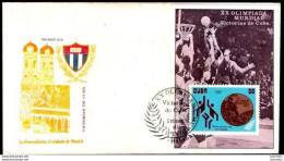 1251  Basketball - Olimpic Games - FDC - 1972 - 2,50 - Basket-ball