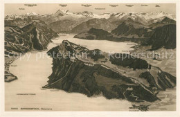 13359183 Buergenstock Vierwaldstaettersee Und Umgebung Alpen Aus Der Vogelperspe - Other & Unclassified