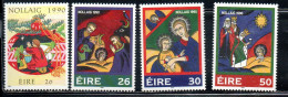 EIRE IRELAND IRLANDA 1990 CHRISTMAS ANNUNCIATION NOLLAIG NATALE NOEL WEIHNACHTEN NAVIDAD COMPLETE SET SERIE COMPLETA MNH - Nuevos