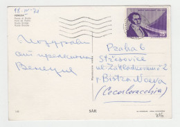 ITALY 1970s Pc With Mi#1330 (25L) Stamp S.MERCADANTE Sent To Czech, View Postcard VENEZIA Ponte Di Rialto (816) - 1971-80: Marcophilia