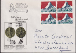 1965 -66 Schweiz° Zum:CH 433,Yt:CH 754, Mi:CH 820, Matterhorn, 500 Jahre Solothurnisches Wasseramt - Storia Postale