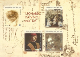 (REPUBBLICA ITALIANA) 2019, LEONARDO DA VINCI - Foglietto Nuovo MNH - Blocks & Sheetlets