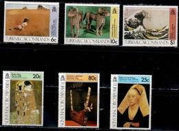 TURKS AND CAICOS 1979 ART OBJECTS FROM ALL OVER THE WORLD MI No 474-9 MNH VF!! - Turks & Caicos