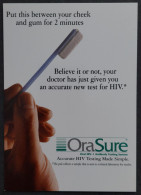 Carte Postale - OraSure (oral HIV) Antibody Testing System (campagne Anti Sida) - Health