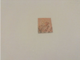 Timbre India Postage Reine Victoria Oblitéré Et Perforé. - 1882-1901 Imperio