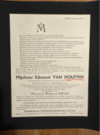 Edmond Van Houtvin Hoofdwachter NMBS Echtg Rosalia Ceux *1897 Testelt +1951 Hasselt Oud Strijder 14-18 Leyssens Donne - Décès