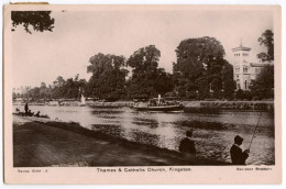 KINGSTON : THAMES AND CATHOLIC CHURCH / LONDON, HOLLAND ROAD - London Suburbs