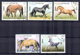 Cuba 2005 Chevaux (9) Yvert N° 4291 à 4295 Oblitérés Used - Usati