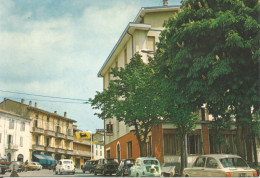 (PR) BORE, PIAZZA E ALBERGO PROVINCIALE - Cartolina Nuova, Auto, Animata - Andere & Zonder Classificatie