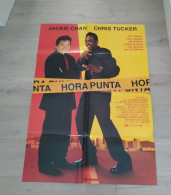 Cartel Original De Cine Del Estreno Hora Punta Jackie Chan 1998 - Sonstige Formate