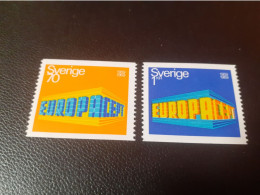 TIMBRES   SUEDE  ANNEE 1969   N  615  /  616   COTE  3,50  EUROS   NEUFS  LUXE** - Nuevos