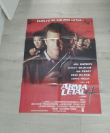 Cartel Original De Cine Del Estreno Arma Letal 4 Jet Li Mel Gibson 1998 Affiche Originale Du Film Pour La Première - Otros